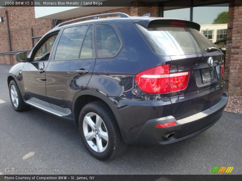 Monaco Blue Metallic / Sand Beige 2008 BMW X5 3.0si