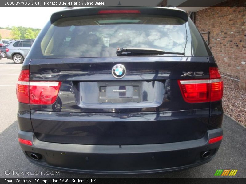 Monaco Blue Metallic / Sand Beige 2008 BMW X5 3.0si