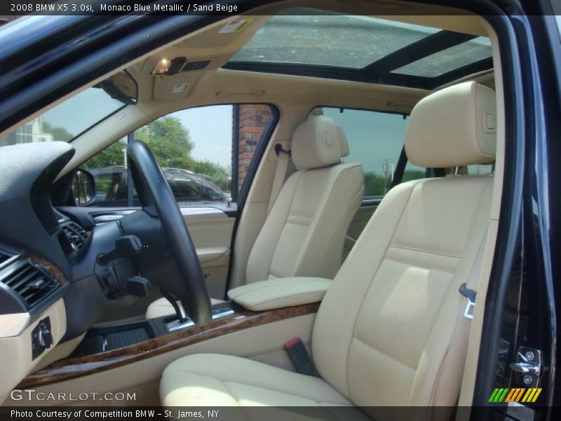 Monaco Blue Metallic / Sand Beige 2008 BMW X5 3.0si