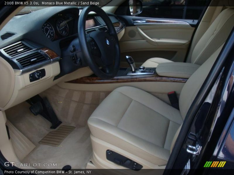 Monaco Blue Metallic / Sand Beige 2008 BMW X5 3.0si