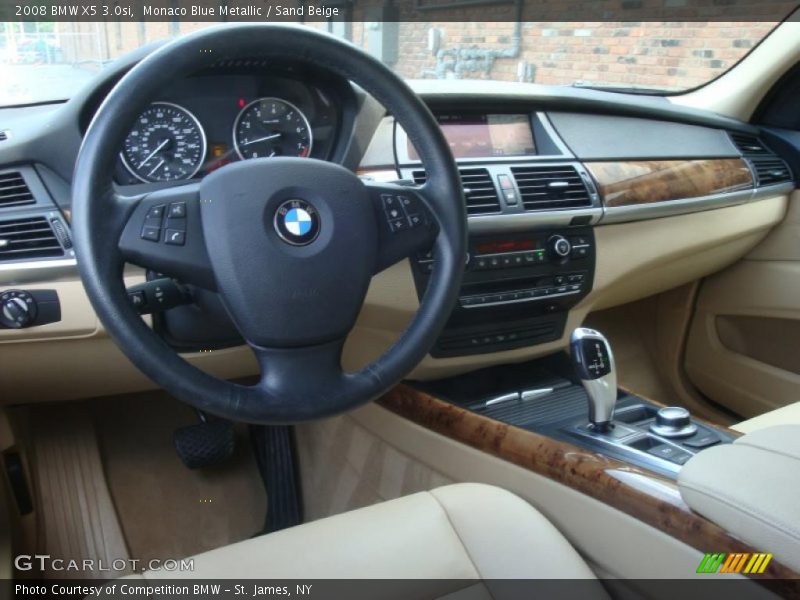 Monaco Blue Metallic / Sand Beige 2008 BMW X5 3.0si