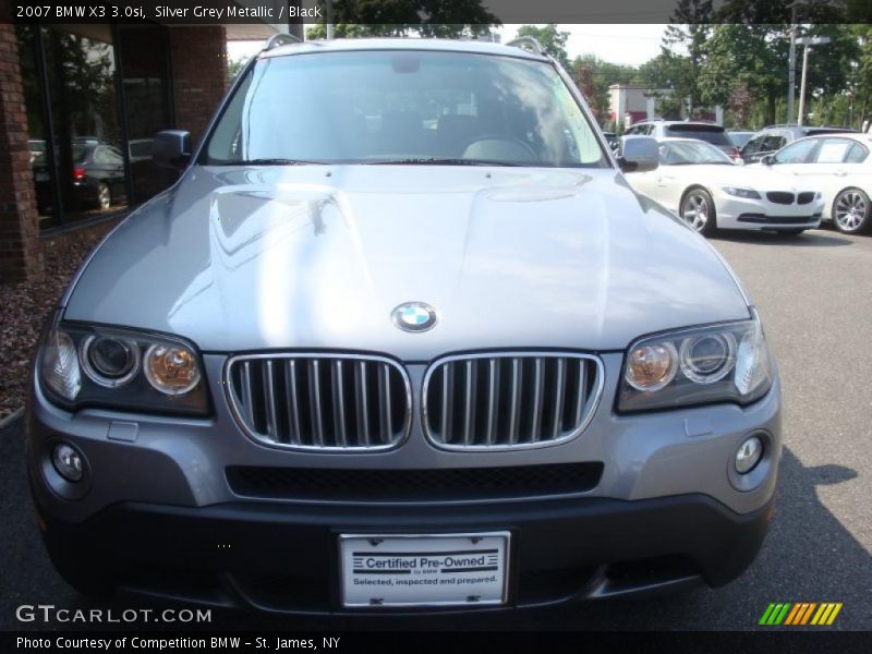 Silver Grey Metallic / Black 2007 BMW X3 3.0si