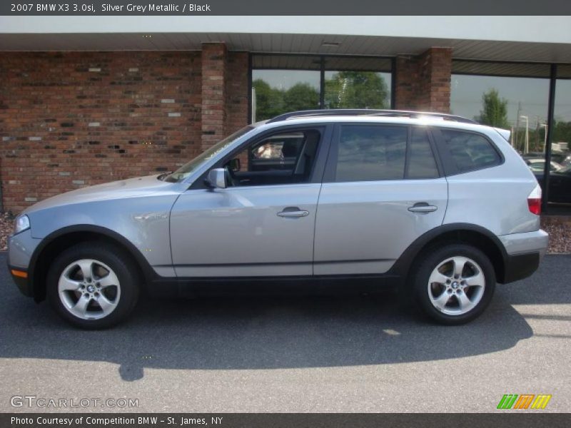 Silver Grey Metallic / Black 2007 BMW X3 3.0si
