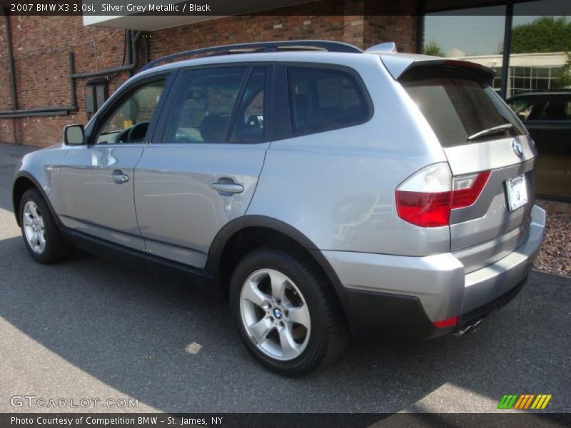 Silver Grey Metallic / Black 2007 BMW X3 3.0si