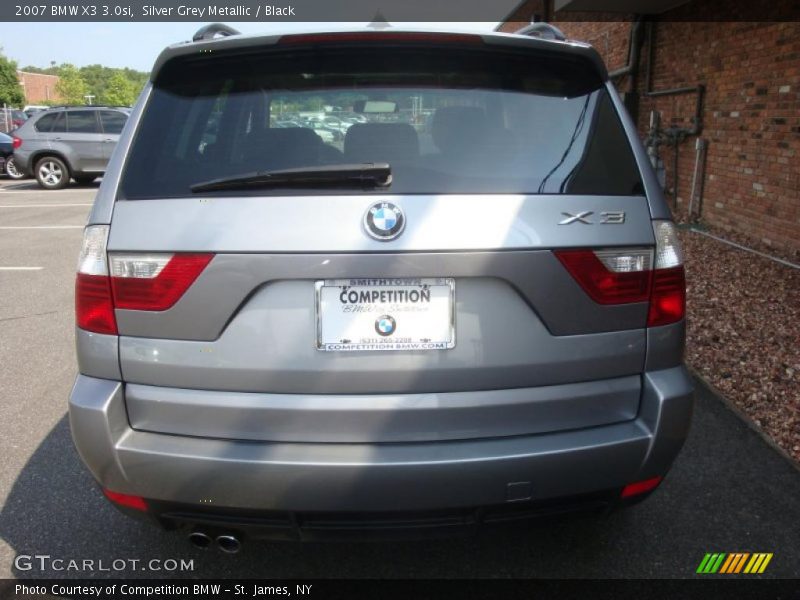 Silver Grey Metallic / Black 2007 BMW X3 3.0si
