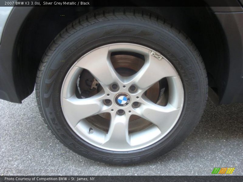 Silver Grey Metallic / Black 2007 BMW X3 3.0si