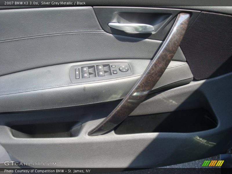 Silver Grey Metallic / Black 2007 BMW X3 3.0si