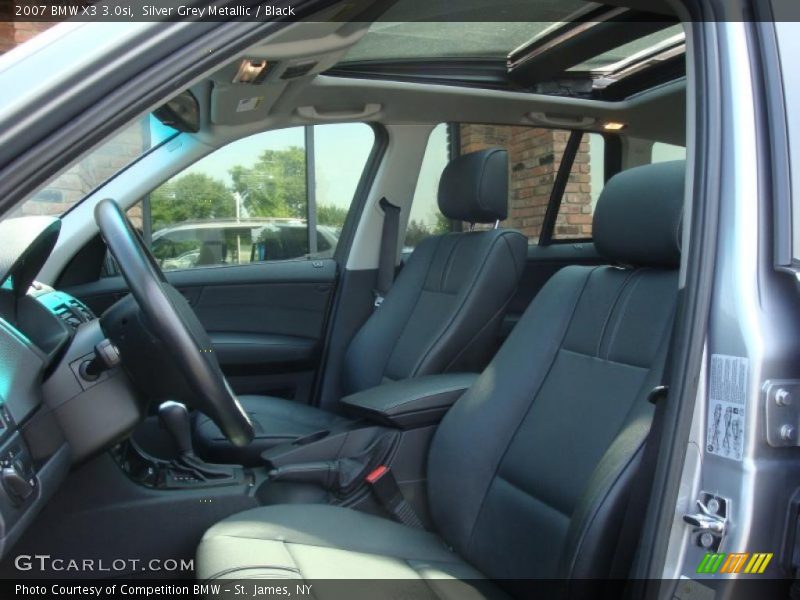 Silver Grey Metallic / Black 2007 BMW X3 3.0si