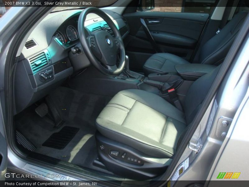 Silver Grey Metallic / Black 2007 BMW X3 3.0si