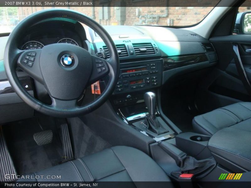 Silver Grey Metallic / Black 2007 BMW X3 3.0si
