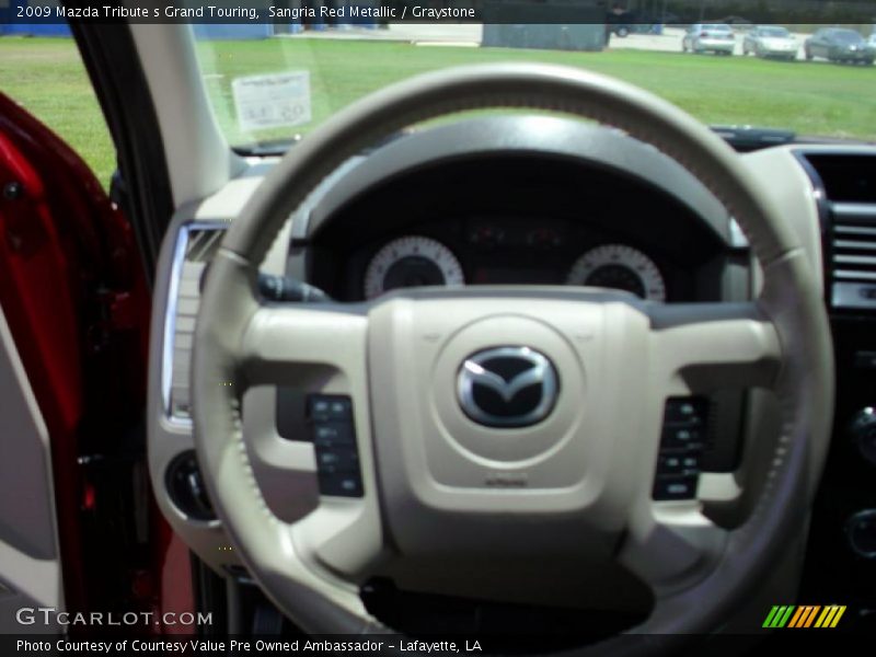 Sangria Red Metallic / Graystone 2009 Mazda Tribute s Grand Touring
