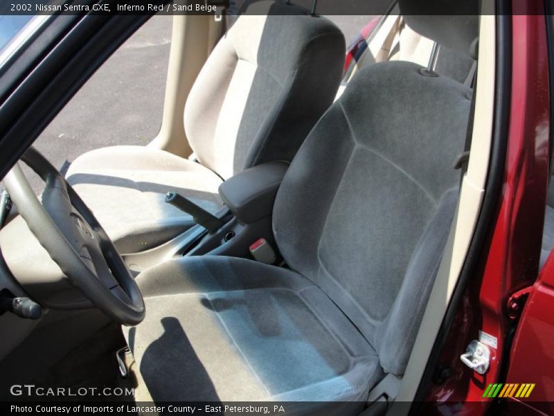 Inferno Red / Sand Beige 2002 Nissan Sentra GXE