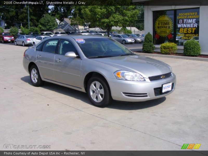 Silverstone Metallic / Gray 2008 Chevrolet Impala LT
