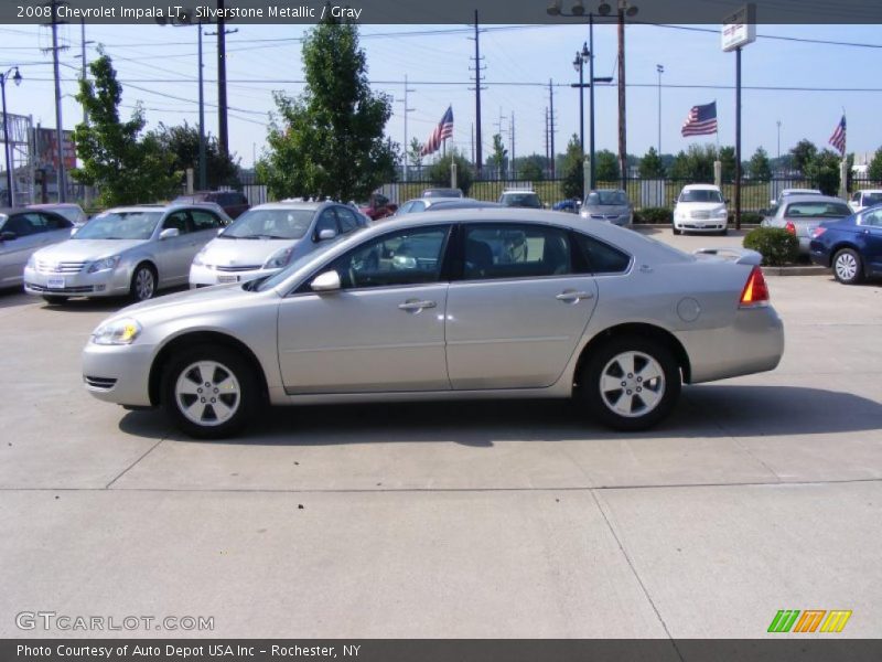 Silverstone Metallic / Gray 2008 Chevrolet Impala LT