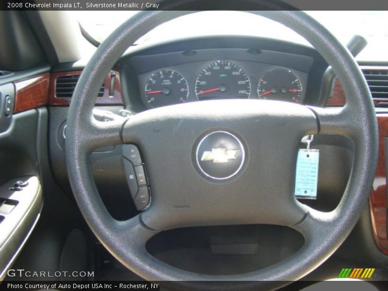 Silverstone Metallic / Gray 2008 Chevrolet Impala LT
