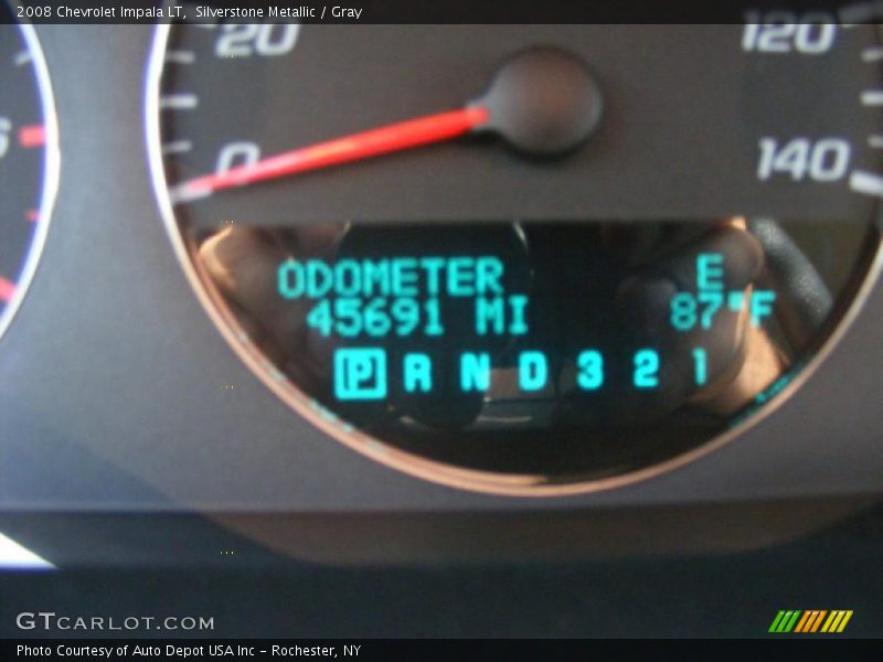 Silverstone Metallic / Gray 2008 Chevrolet Impala LT