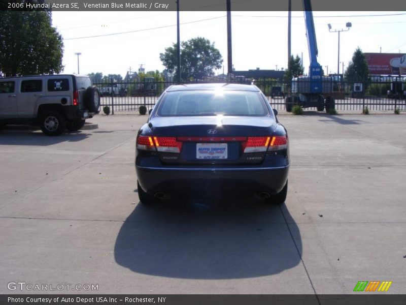 Venetian Blue Metallic / Gray 2006 Hyundai Azera SE