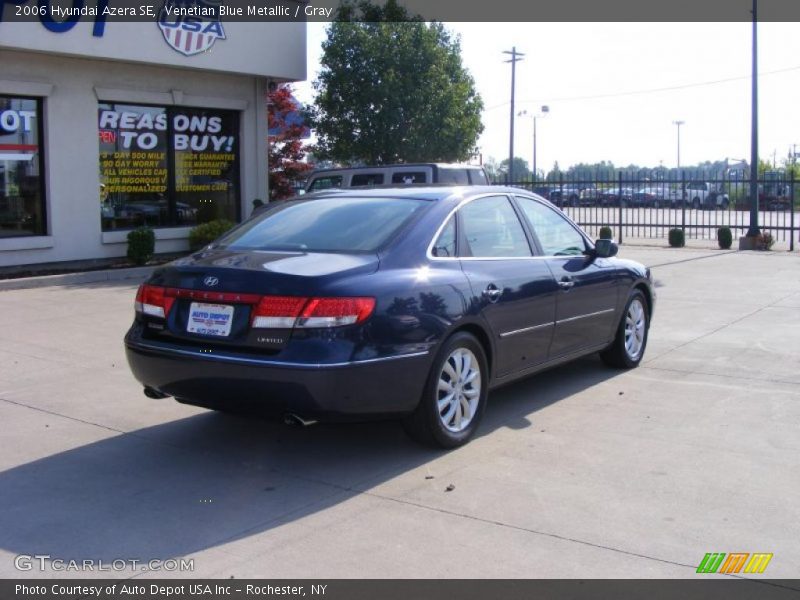 Venetian Blue Metallic / Gray 2006 Hyundai Azera SE