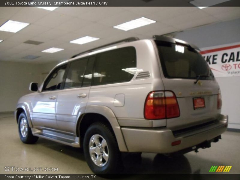 Champagne Beige Pearl / Gray 2001 Toyota Land Cruiser