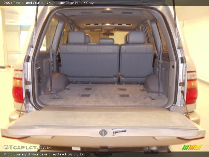 Champagne Beige Pearl / Gray 2001 Toyota Land Cruiser