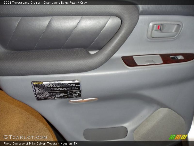 Champagne Beige Pearl / Gray 2001 Toyota Land Cruiser