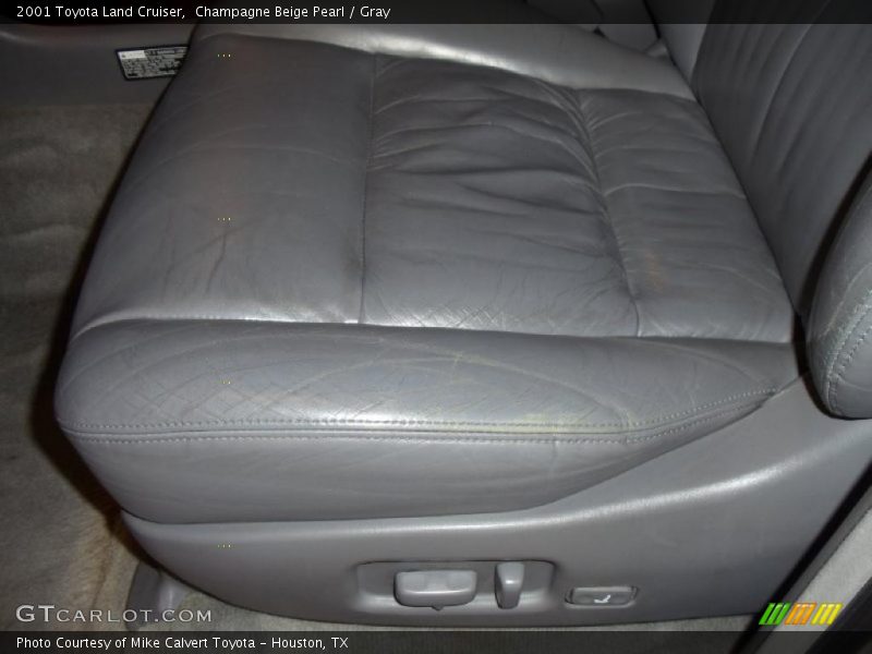 Champagne Beige Pearl / Gray 2001 Toyota Land Cruiser