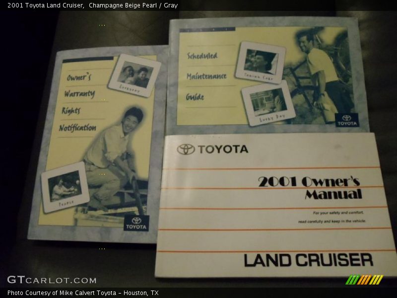 Champagne Beige Pearl / Gray 2001 Toyota Land Cruiser