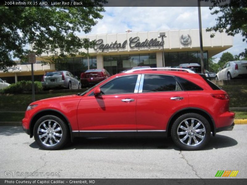 Laser Red / Black 2004 Infiniti FX 35 AWD