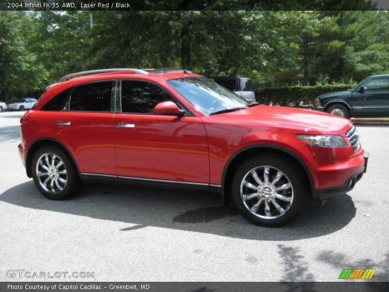 Laser Red / Black 2004 Infiniti FX 35 AWD