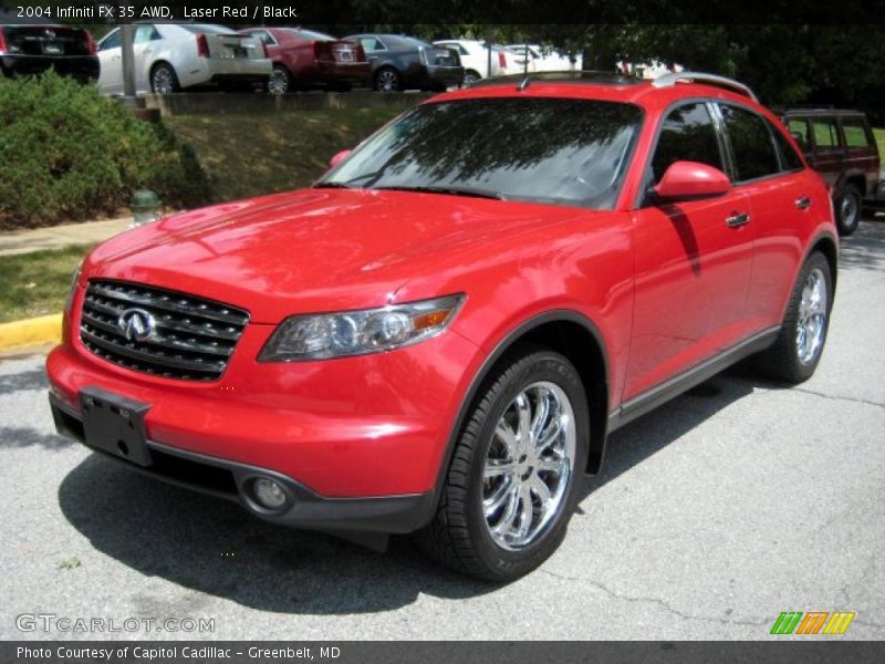Laser Red / Black 2004 Infiniti FX 35 AWD