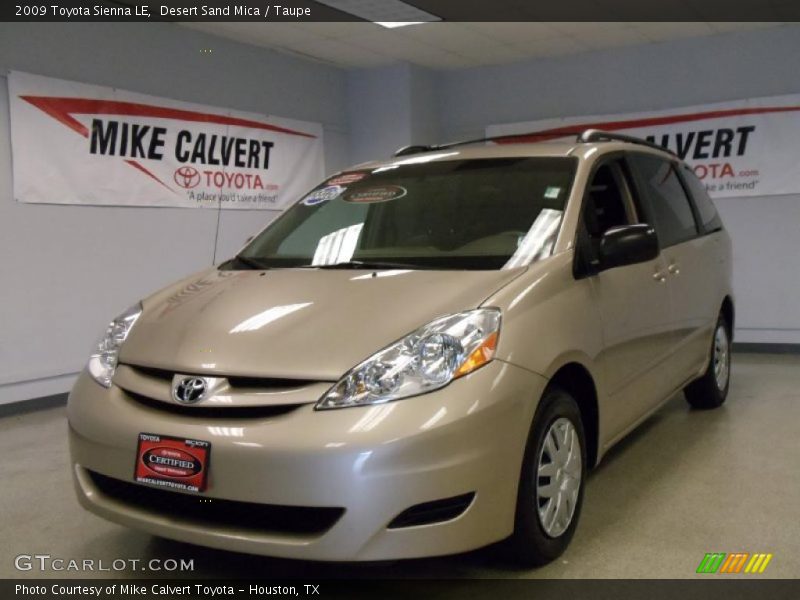 Desert Sand Mica / Taupe 2009 Toyota Sienna LE
