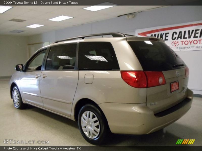 Desert Sand Mica / Taupe 2009 Toyota Sienna LE