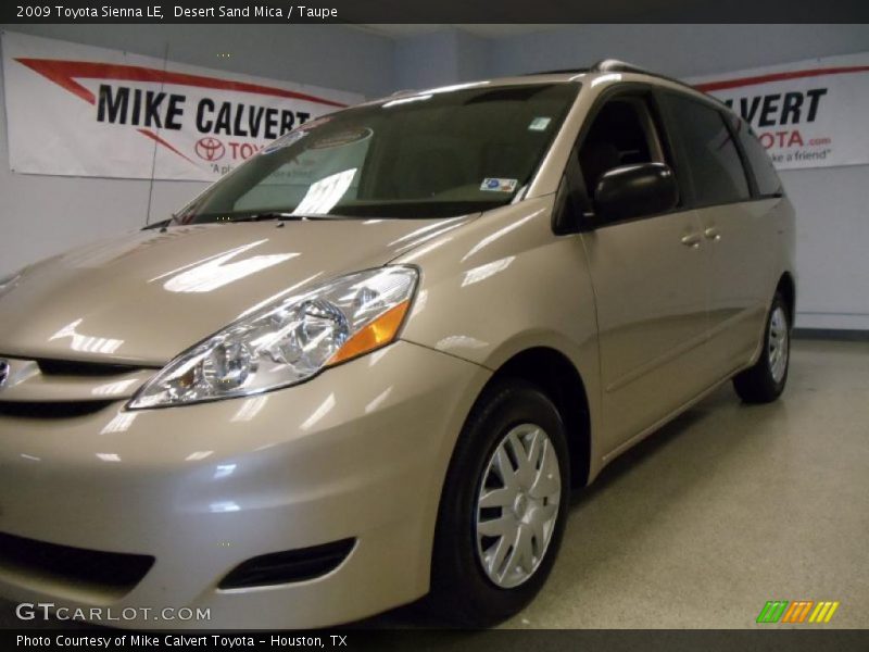 Desert Sand Mica / Taupe 2009 Toyota Sienna LE