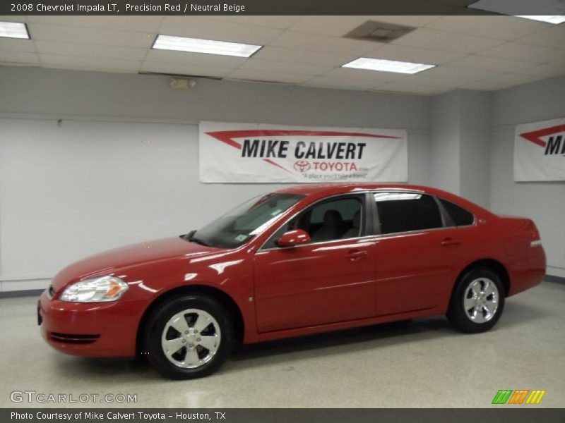 Precision Red / Neutral Beige 2008 Chevrolet Impala LT