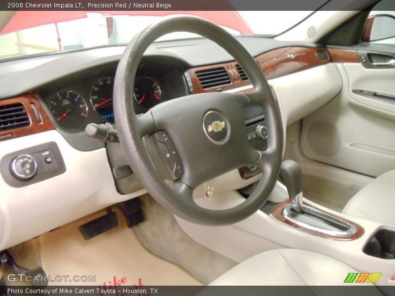 Precision Red / Neutral Beige 2008 Chevrolet Impala LT