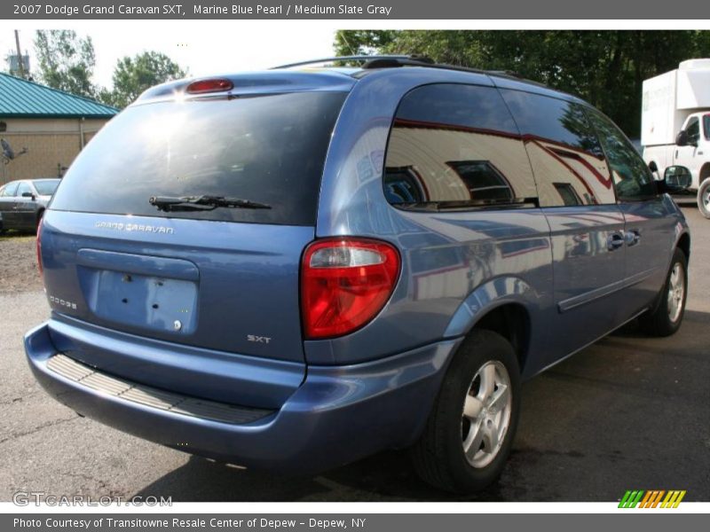 Marine Blue Pearl / Medium Slate Gray 2007 Dodge Grand Caravan SXT