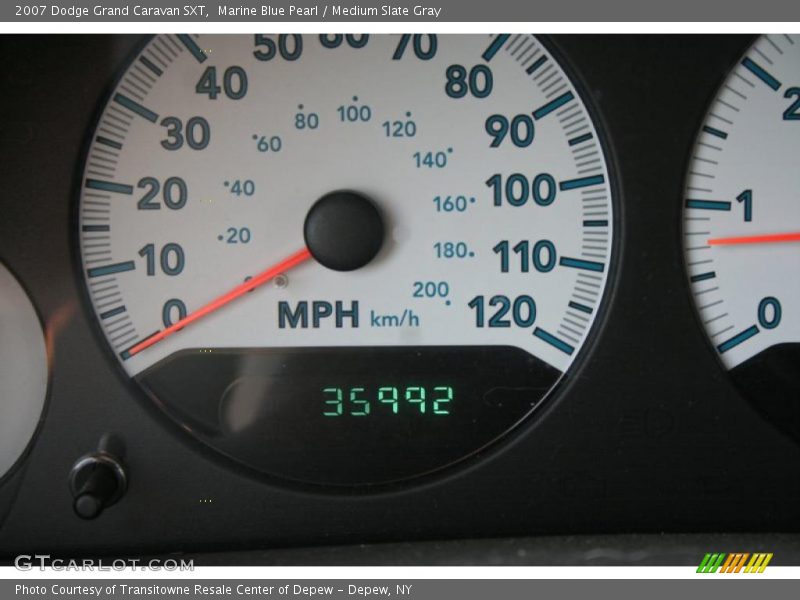 Marine Blue Pearl / Medium Slate Gray 2007 Dodge Grand Caravan SXT
