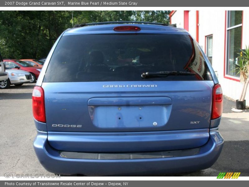 Marine Blue Pearl / Medium Slate Gray 2007 Dodge Grand Caravan SXT