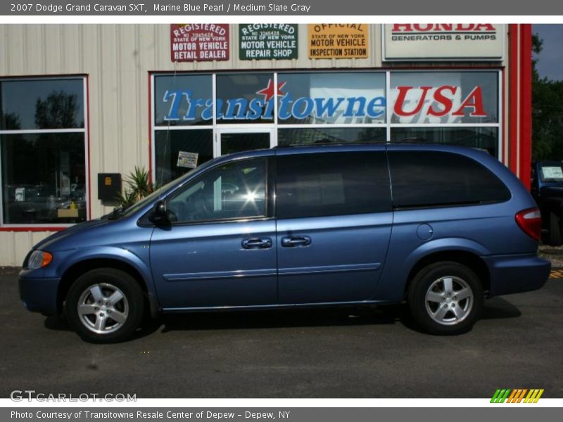 Marine Blue Pearl / Medium Slate Gray 2007 Dodge Grand Caravan SXT