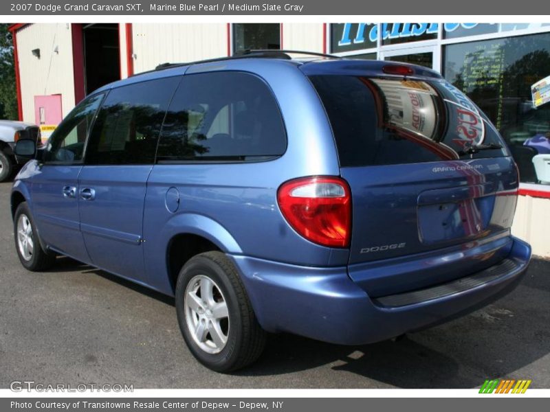 Marine Blue Pearl / Medium Slate Gray 2007 Dodge Grand Caravan SXT