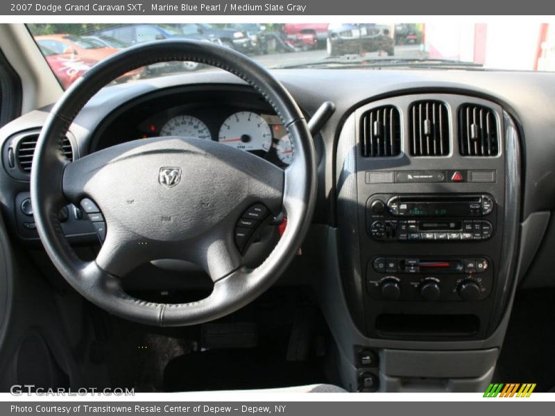 Marine Blue Pearl / Medium Slate Gray 2007 Dodge Grand Caravan SXT