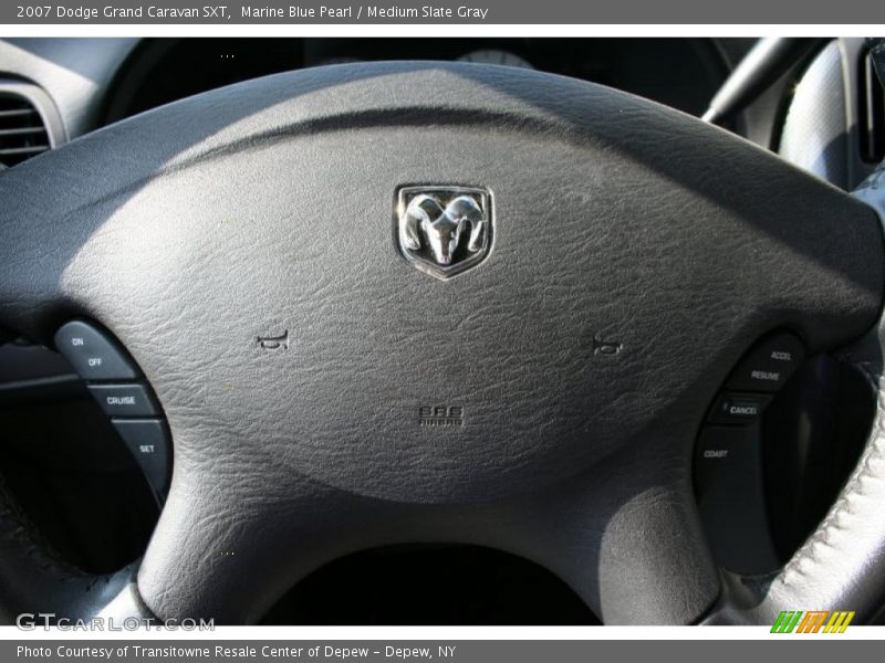 Marine Blue Pearl / Medium Slate Gray 2007 Dodge Grand Caravan SXT