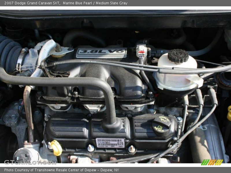 Marine Blue Pearl / Medium Slate Gray 2007 Dodge Grand Caravan SXT