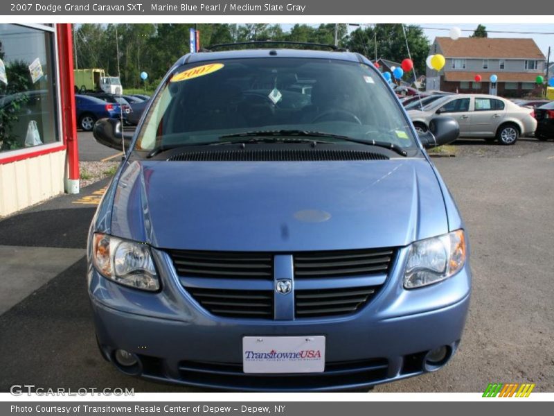 Marine Blue Pearl / Medium Slate Gray 2007 Dodge Grand Caravan SXT