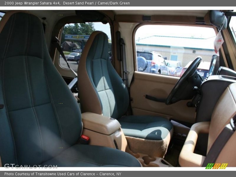 Desert Sand Pearl / Camel/Dark Green 2000 Jeep Wrangler Sahara 4x4
