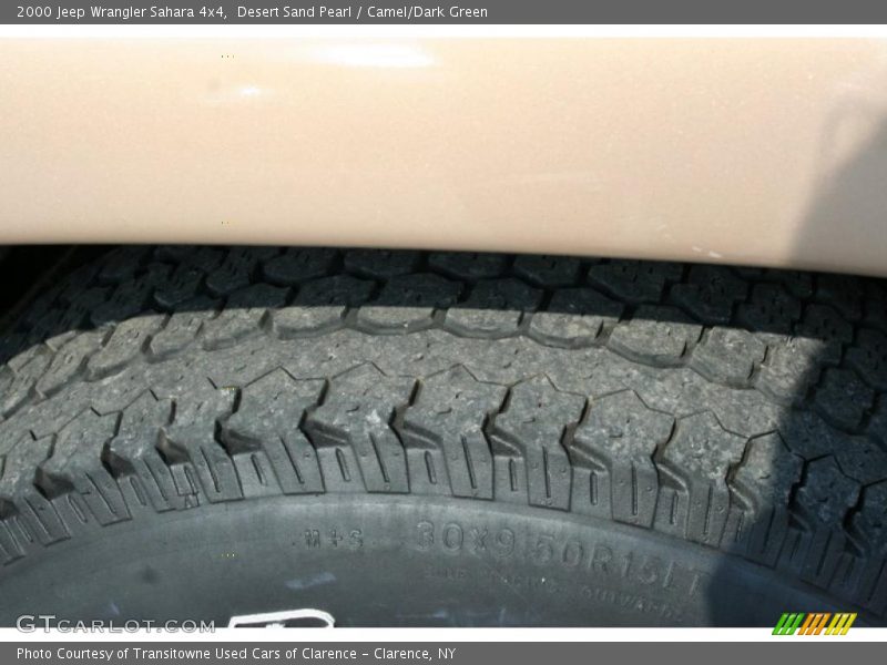 Desert Sand Pearl / Camel/Dark Green 2000 Jeep Wrangler Sahara 4x4