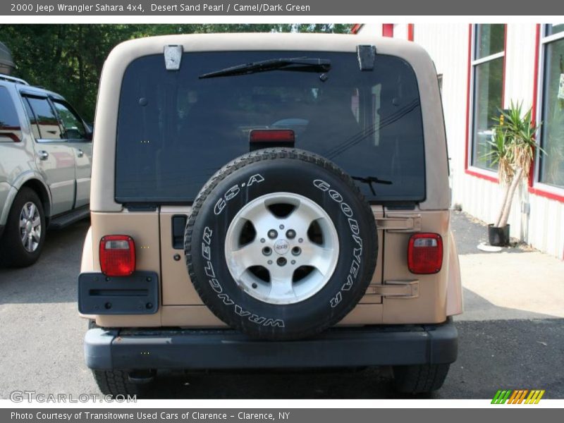 Desert Sand Pearl / Camel/Dark Green 2000 Jeep Wrangler Sahara 4x4