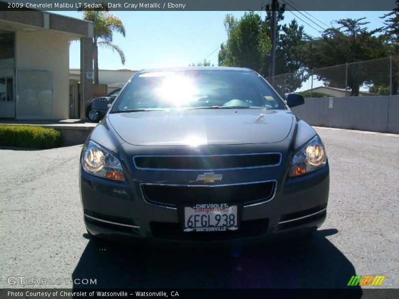 Dark Gray Metallic / Ebony 2009 Chevrolet Malibu LT Sedan