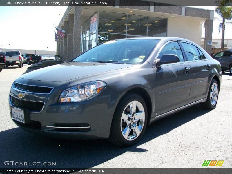 Dark Gray Metallic / Ebony 2009 Chevrolet Malibu LT Sedan