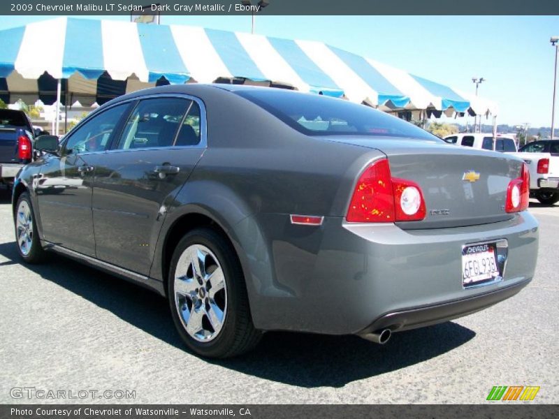 Dark Gray Metallic / Ebony 2009 Chevrolet Malibu LT Sedan